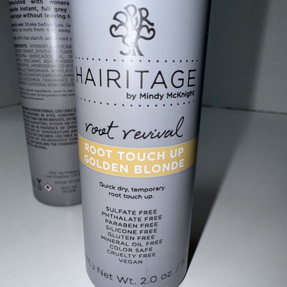 Hairitage Root Touch Up Women 2oz Golden Blonde 2 Pack Root Revival Spray - Picture 2 of 2